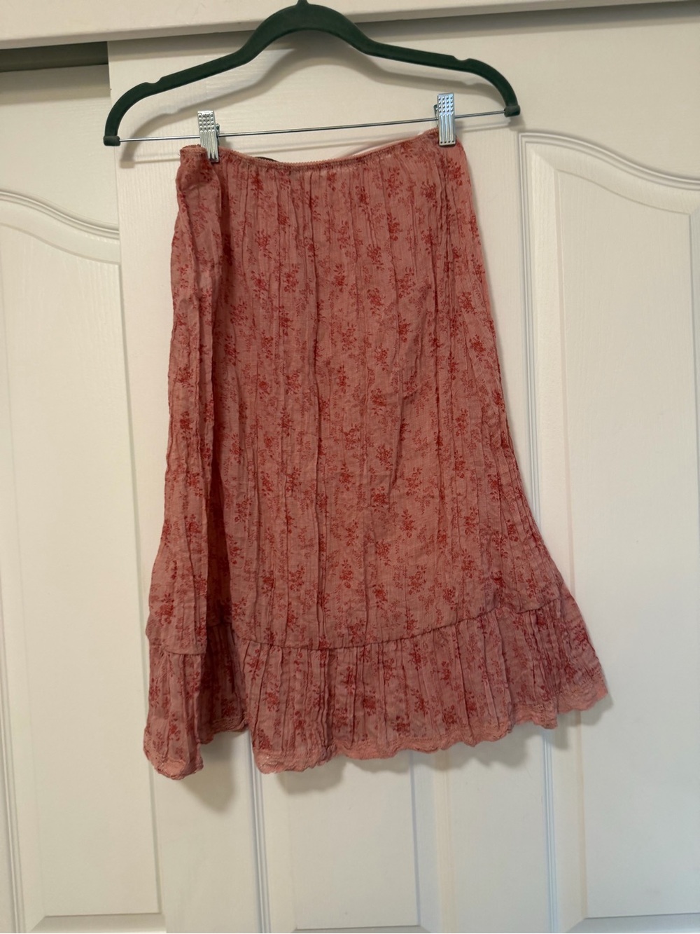 Brandy Melville rose pink floral midi skirt - Picture 4 of 4